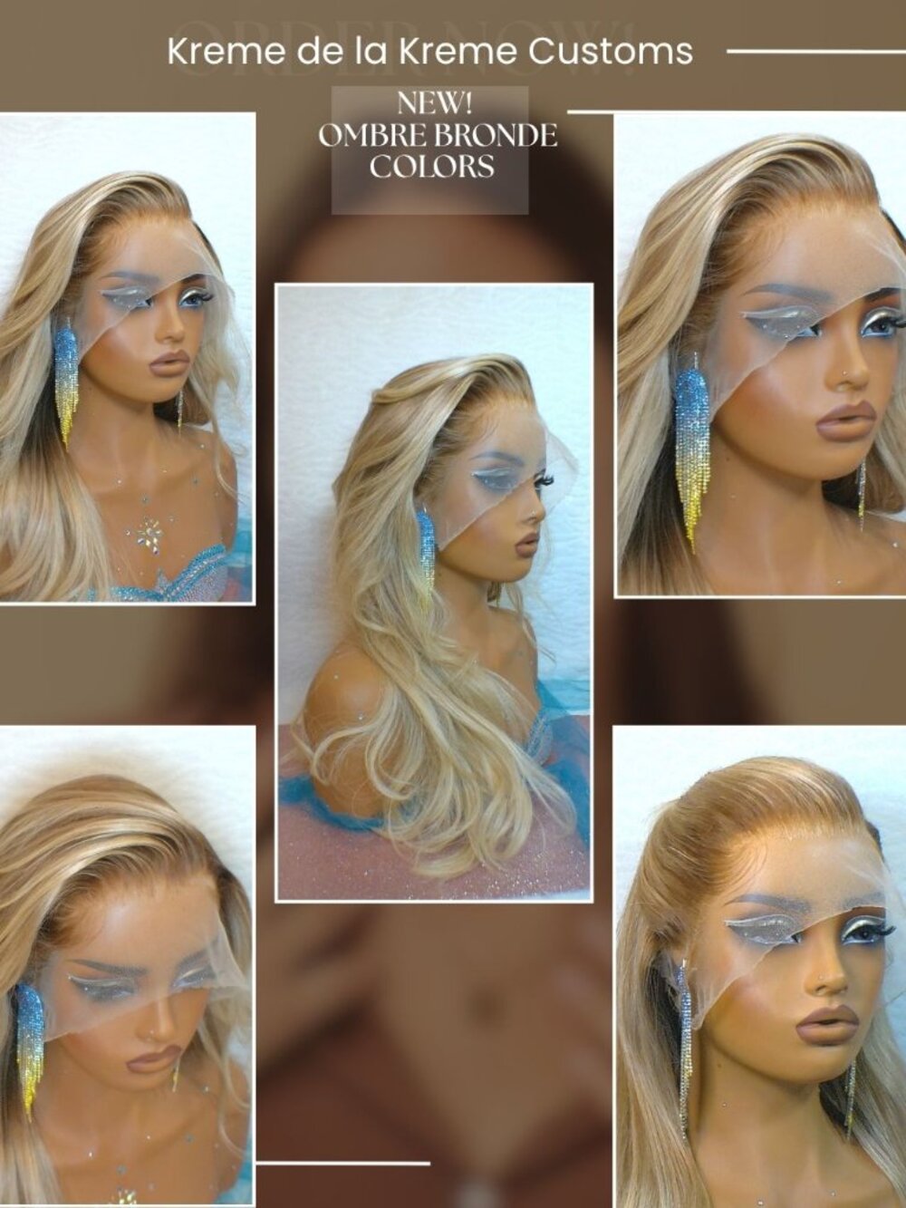 20 in Blonde Balayage HD Lace Front Wig 100% Human Hair 13x6 HD Lace MAKE OFFER!
